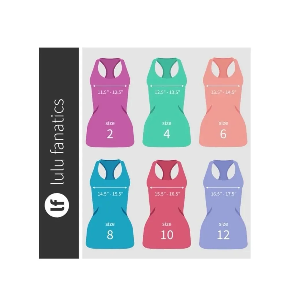 Lululemon Cool Racerback Tank Top Sugar Crush Multi 6 Workout